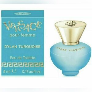 Versace Dylan Turquoise Eau de Toilette pour femme in a 5 ml mini splash bottle